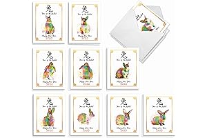 Celebrate the Year of the Rabbit with these Lunar New Year 2023 Greeting Cards