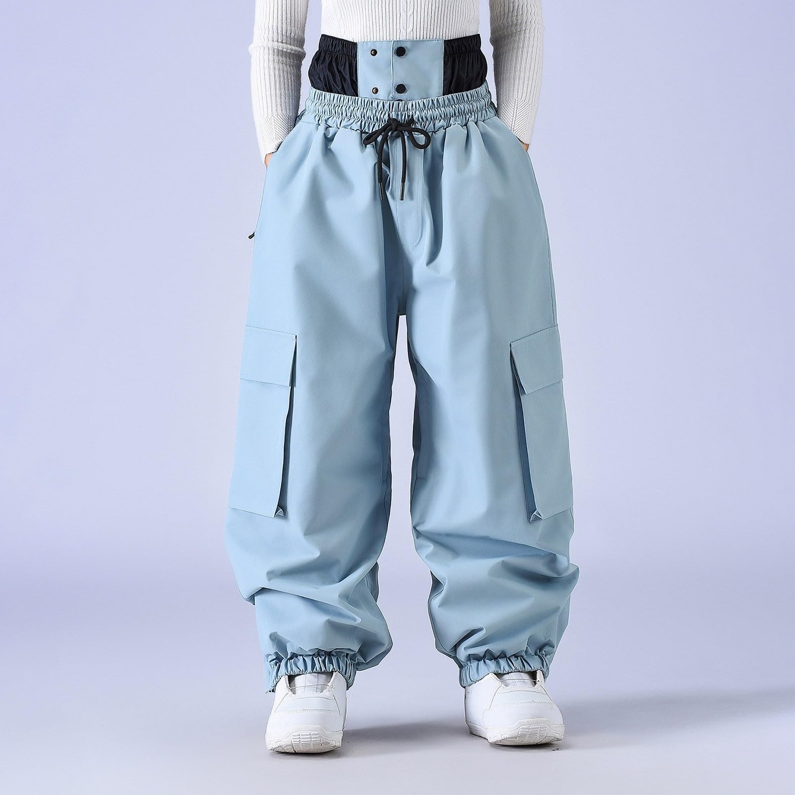 Generisch Pantalones de snowboard, pantalones de esquí de invierno, resistentes al viento, pantalones cargo aislados para actividades al aire libre en climas fríos y montañismo, senderismo y trekking