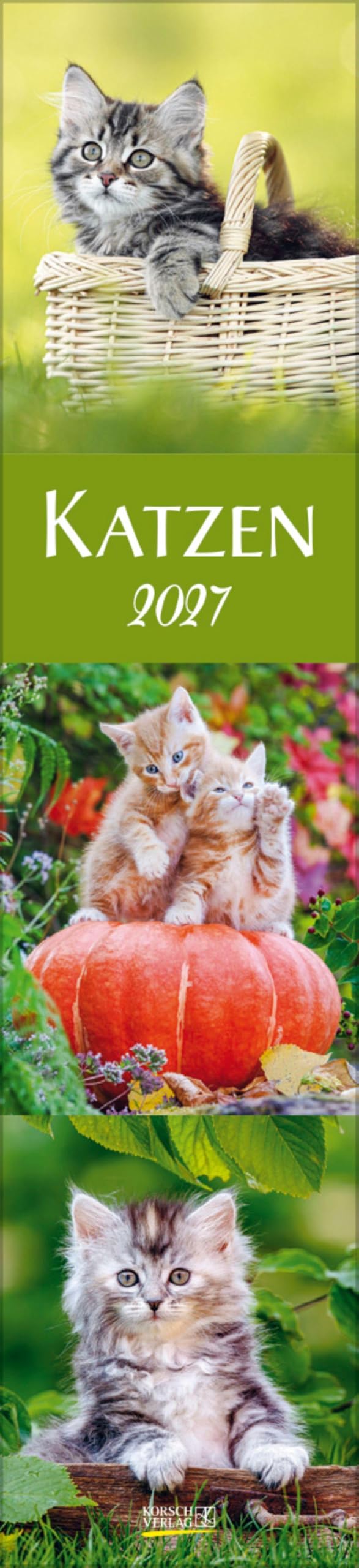 Katzen Langplaner 2027: Langplaner (Korsch Kalender)