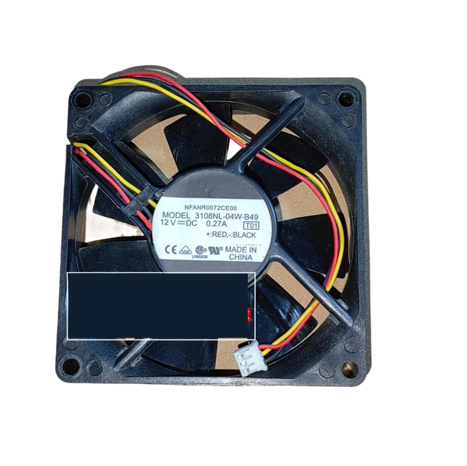 UWUKCJOKQ 3108NL-04W-B49 12V 0.27A 8020 Three Wire Cooling Fan