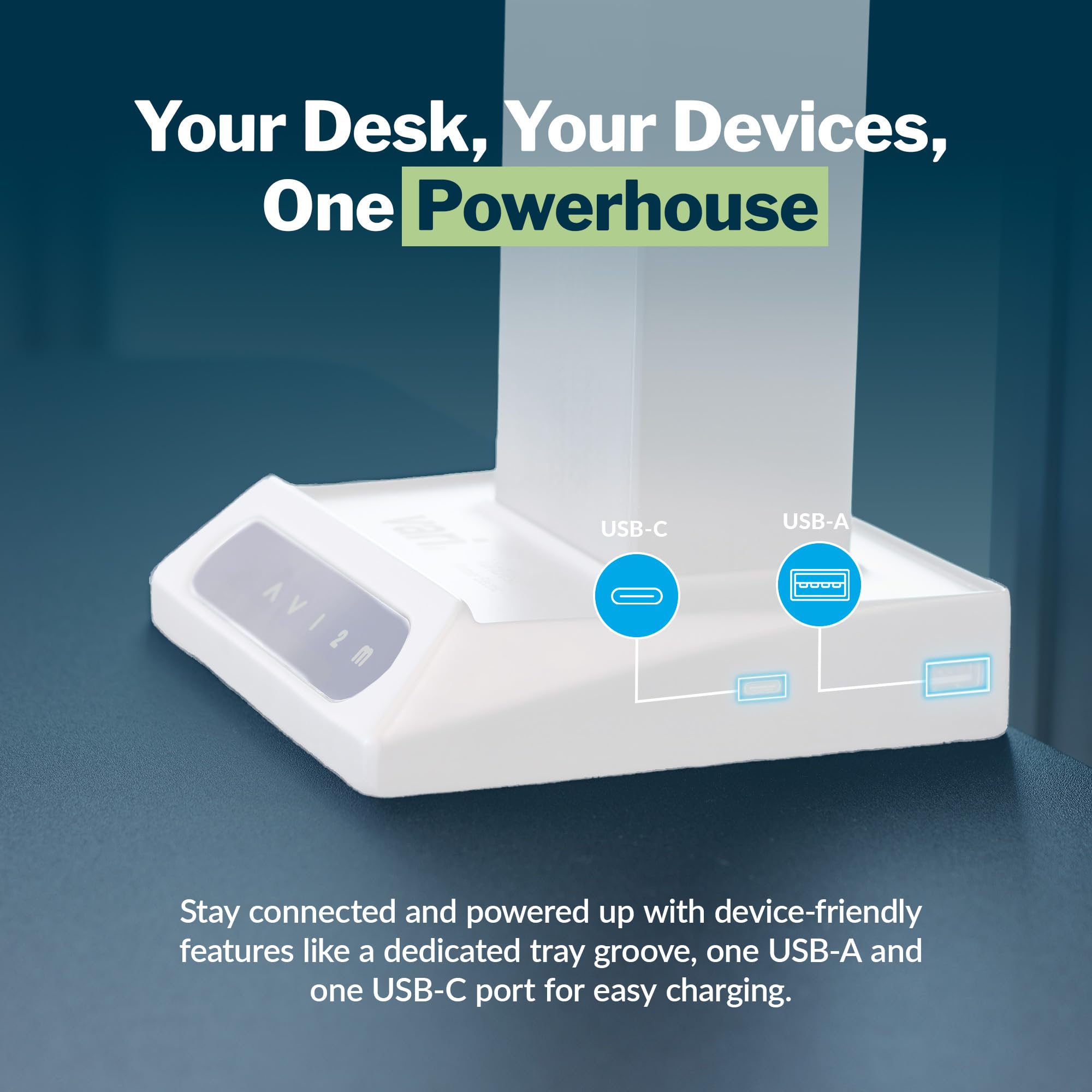 Vari VariDesk Premier Electric Converter - Standing Desk Height Adjustable Riser - Stand Up Converter for Home Office — view 3