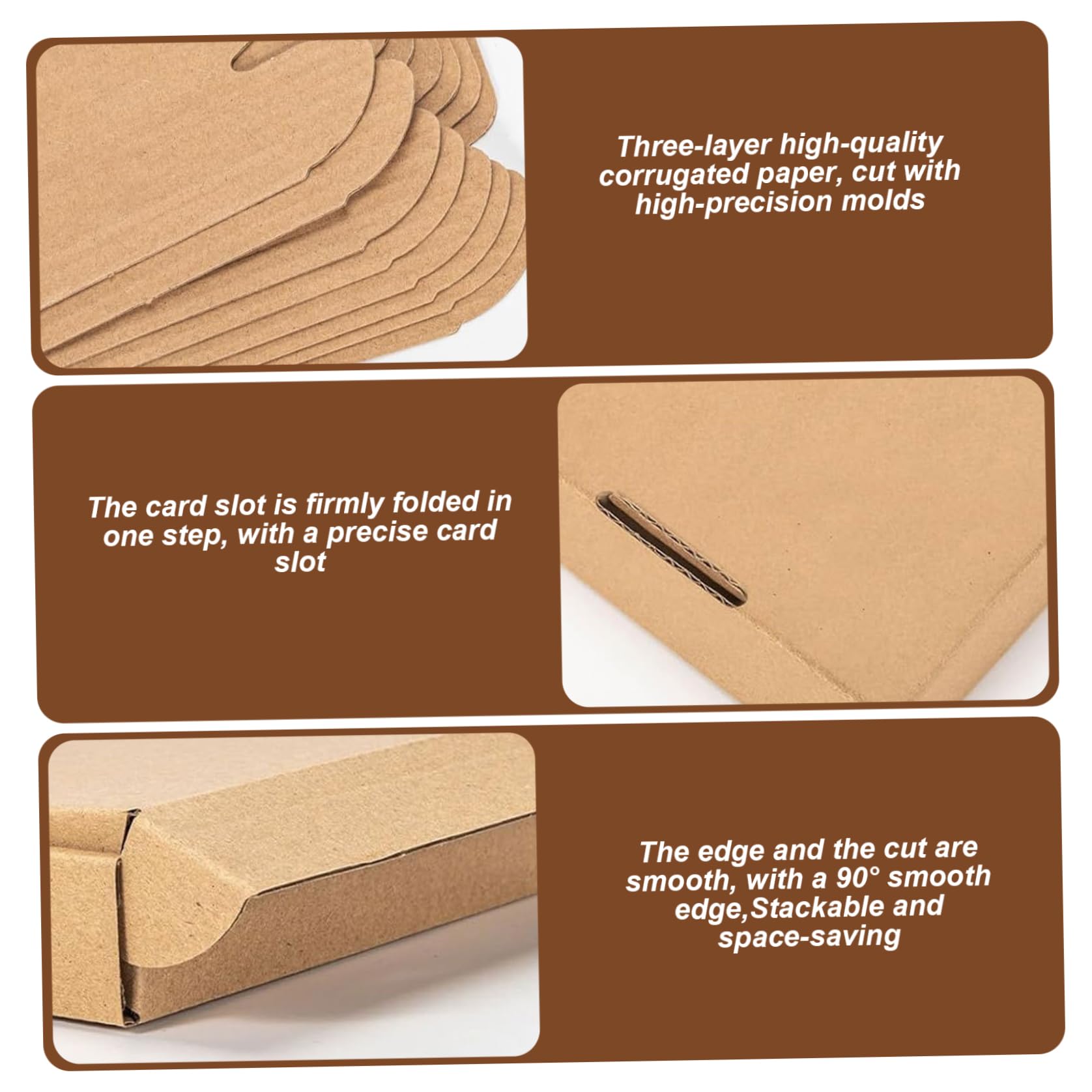 KartonProfis - 50 Scatole Di Cartone Pieghevoli, 300 X 300 X 80 , 30x30x8 C, 300x300x80