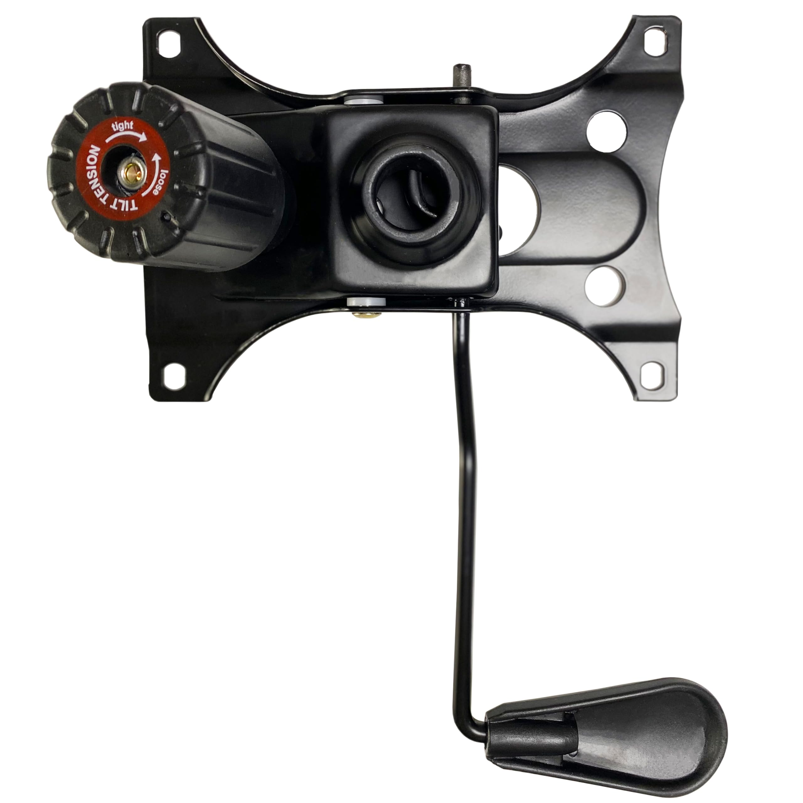 300LBs Office Chair Tilt Control Mechanism Replacement Parts(Not Standard/Universal Size),W/ 5.9" × 8.6" Mounting Holes Chair Base Heavy Duty Plate Swivel Tilt Control Seat Mechanism