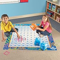 Vista 2 de Learning Resources Make a Splash - Juego de 120 alfombrillas para piso, manipuladores matemáticos, juegos de mesa de suma y resta, artículos