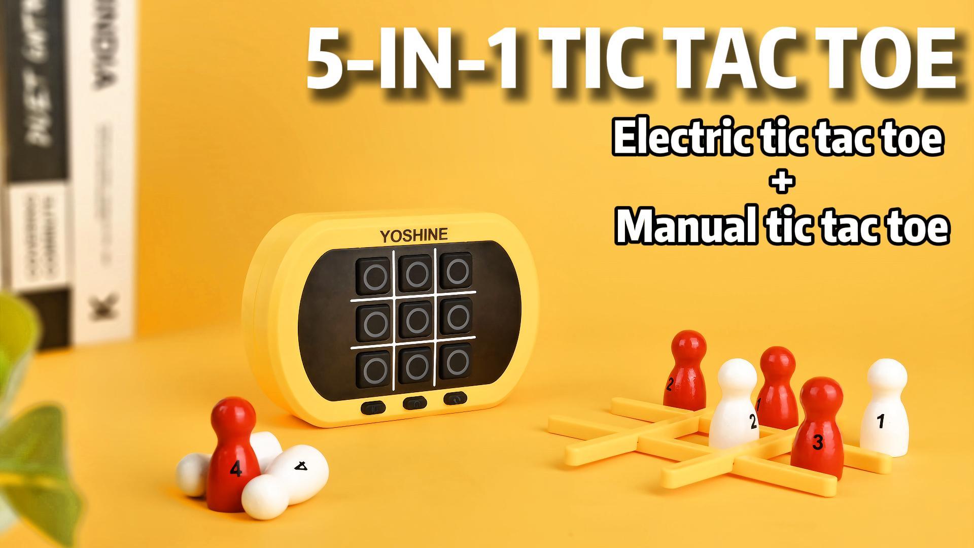 Amazon.com: YOSHINE Tic Tac Toe Game, 5-in-1 Electronic Tic Tac