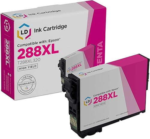 LD Productos Cartuchos de tinta remanufacturados Reemplazos para T288XL320 Cartuchos de tinta Epson 288xl Alto rendimiento para uso en Epson XP446