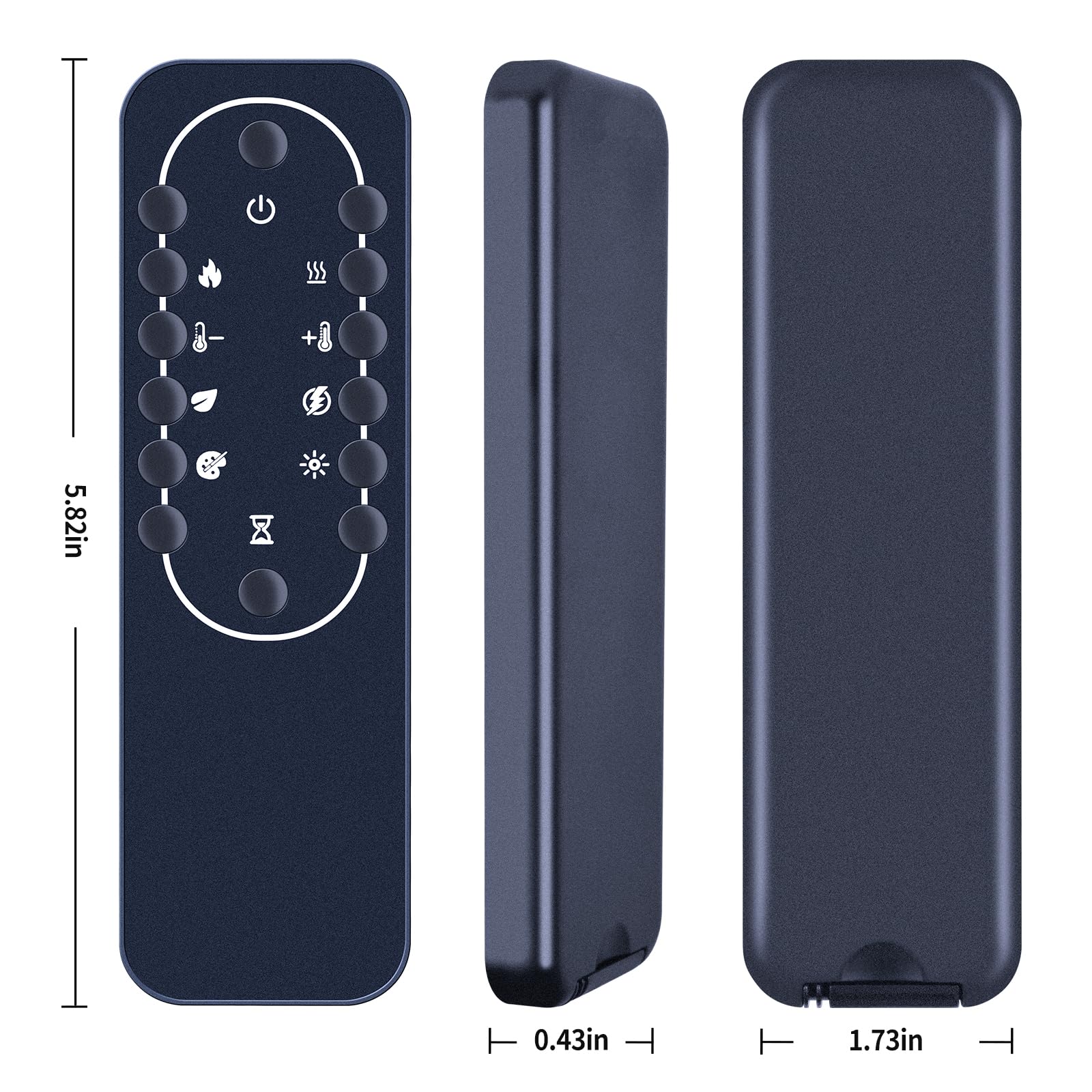 Replacement Remote Control for Dimplex Electric Fireplace Ignite XL Revillusion PF3033HG Electric fire, black/silver - Image 4