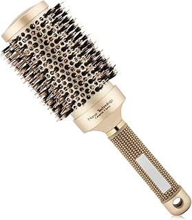 Sponsored Ad - 360 Round Hairbrush - Ceramic Barrel Brush - Ionic Nano Thermal Tech, Original Boar Bristles - Salon Qualit...