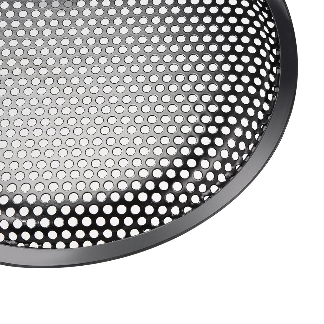 sourcing map 2Pcs 12" Grille Haut-Parleur Gaufre Métal Maille Audio Subwoofer Garde Protecteur Couverture avec Clips Vis