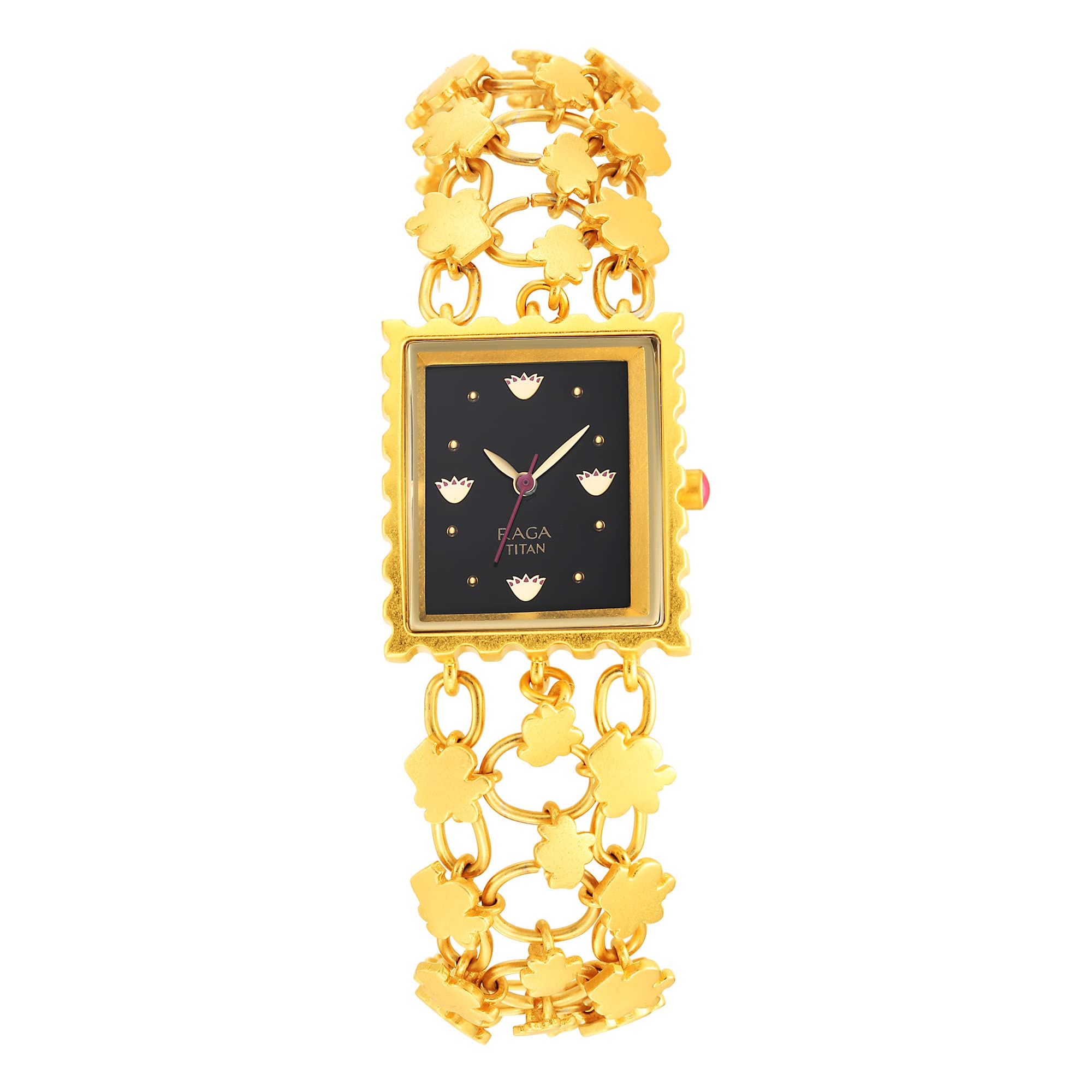Titan Raga X Masaba Black Dial Analog Steel and Metal Strap Watch for Women-NS95173YM01 (B0BFFMMP4M) Amazon Price History, Amazon Price Tracker