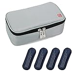 ALLCAMP Insulin Cooler Travel Case TSA Approved, Diabetic Medication Cooler Bag with 4 Ice Packs & Multi-Layer Storage, Portable Medical Cooler with Insulation Liner(Light Gray)