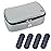 ALLCAMP Insulin Cooler Travel Case TSA Approved, Diabetic Medication Cooler Bag with 4 Ice Packs & Multi-Layer Storage, Portable Medical Cooler with Insulation Liner(Light Gray)