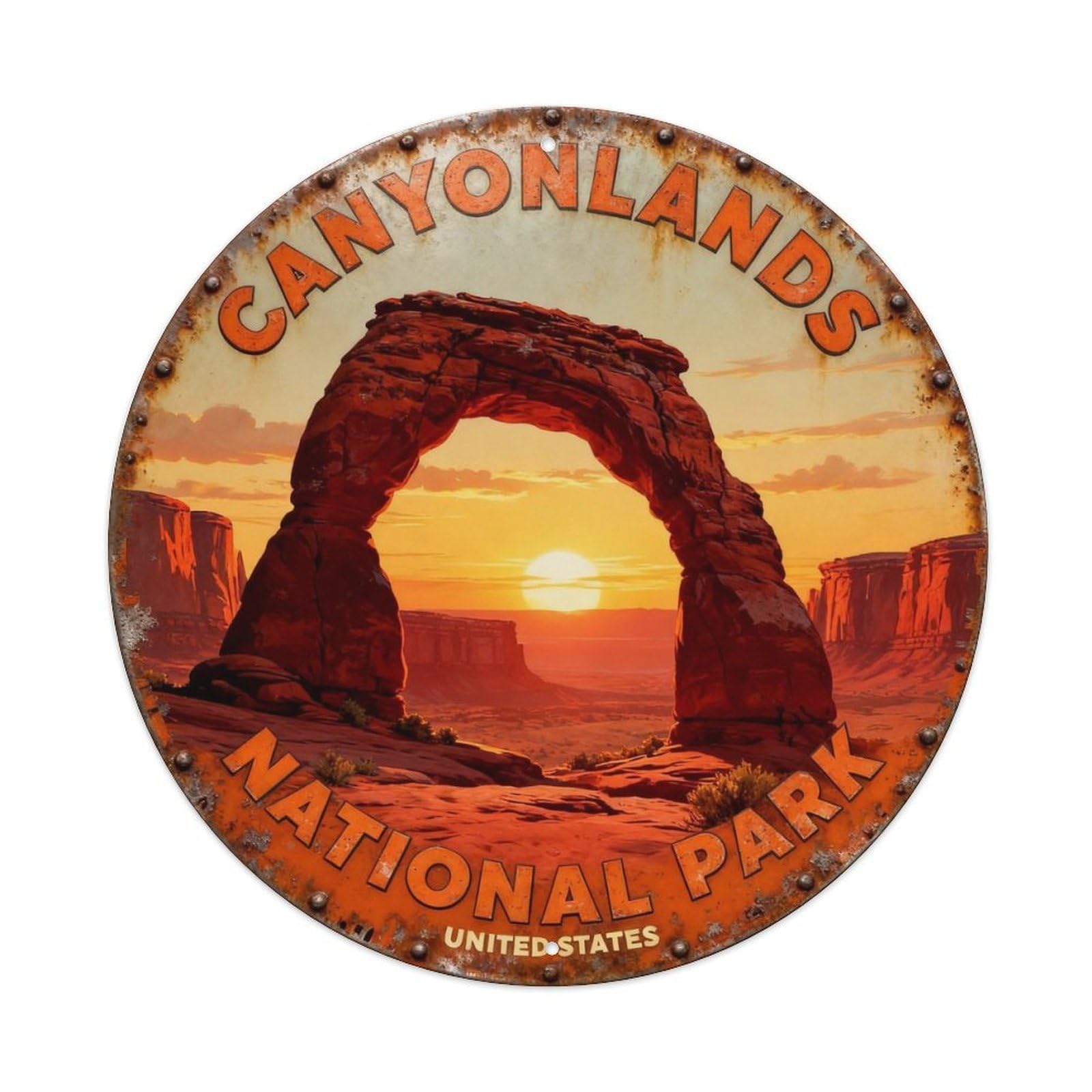 CANYONLANDS NATIONAL PARK Metal Tin Sign Plaque
