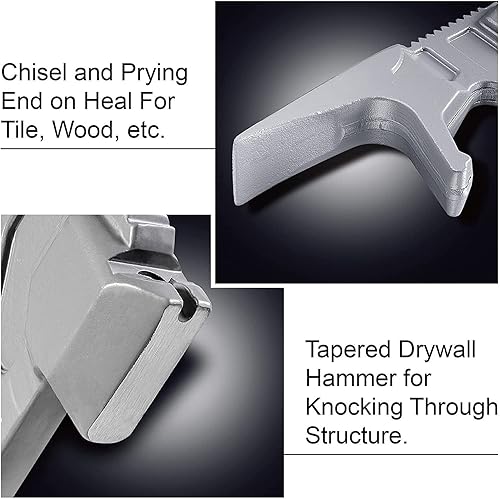 Miniatura 9 de Herramienta de demolición, herramienta de demolición multifunción, martillo, extractor de uñas, cincel, barra de palanca de acero al manganeso,