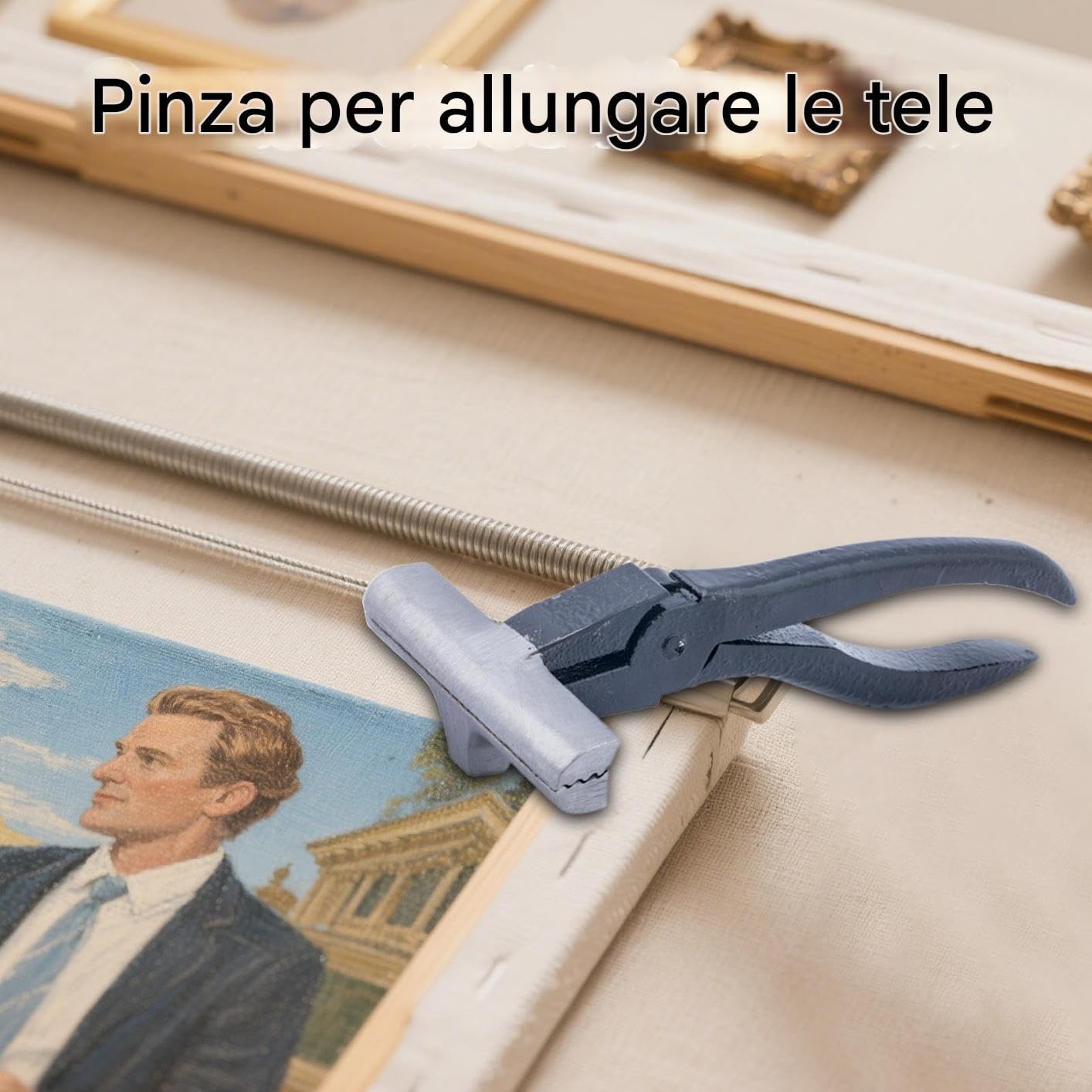 Canvas Stretcher Pliers, Heavy Duty Oil Painting Tool, Framing Tightening Pliers, 19x8cm for Professionals and Beginners in Art Galleries Professionals Seeking