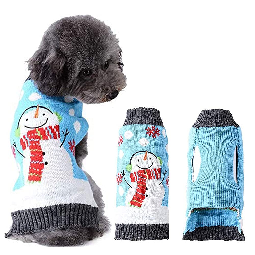 Pull de Noël pour chien chaud et confortable pour moyen chiot