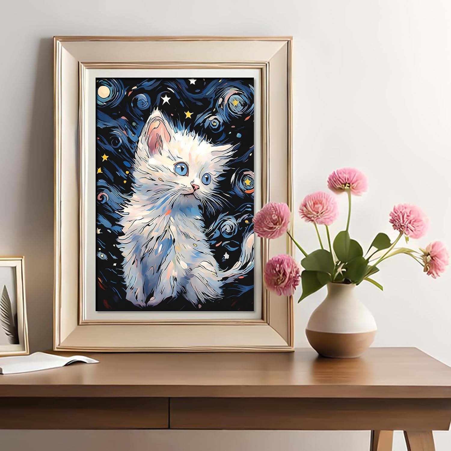 2 Pack Noctilucent Scratch Art Rainbow Painting Paper - Large Canvas 16"x 11.2", ASMR Scratch Set (Satisfying), Relaxing Scratchboard Creative Craft Set for Teens, Adult (Cat/Dog)