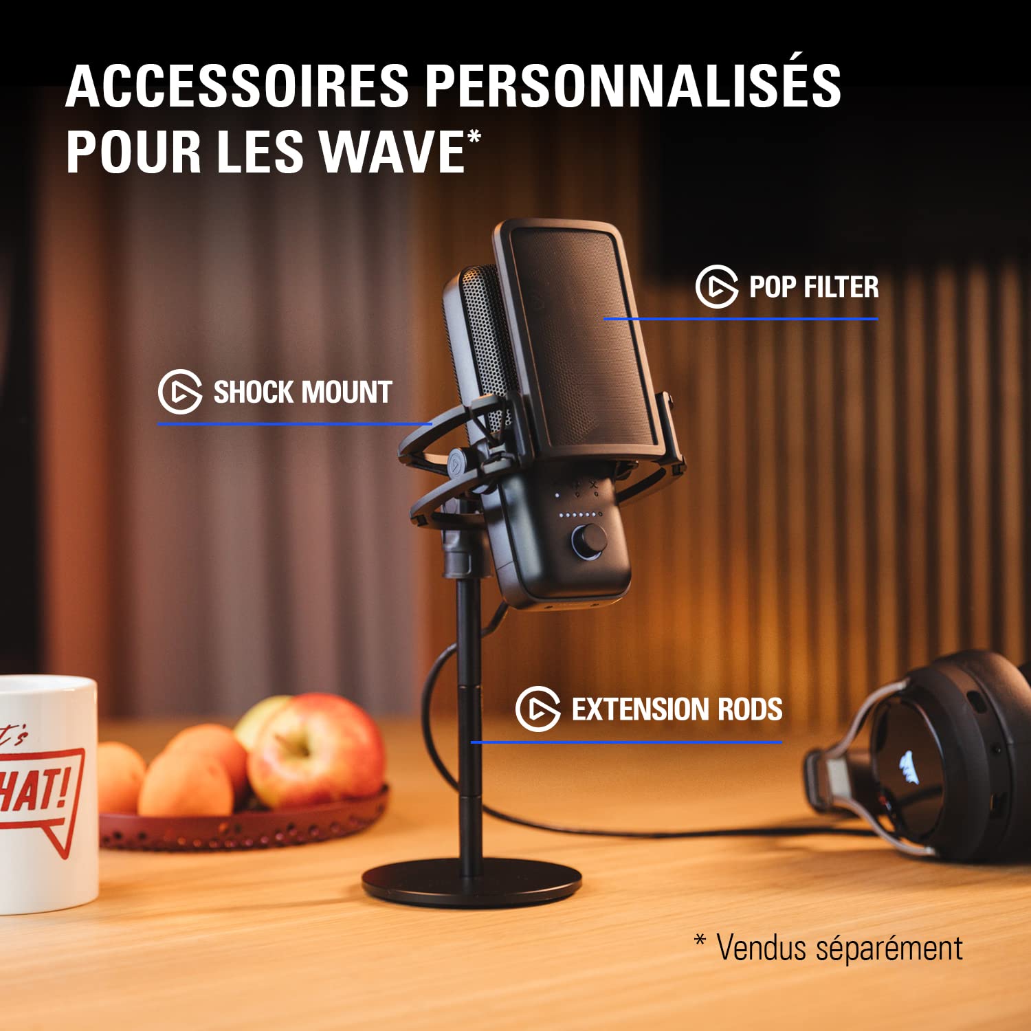 Elgato Wave:3 White – Micro à condensateur USB