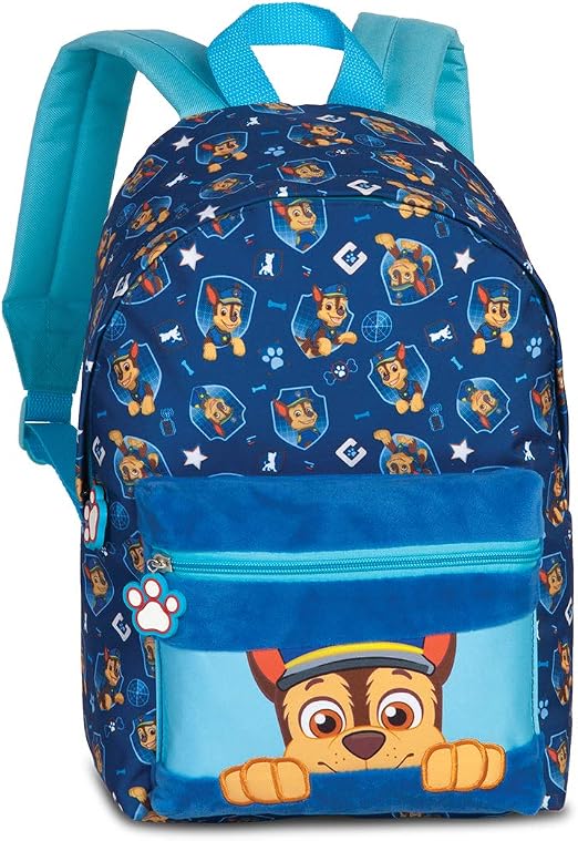 Paw Patrol - Zaino per bambini da 3 a 6 anni con Chase di Paw Patrol per l' asilo, 36 cm x 24 cm x 12 cm, 6 l, blu : Amazon.it: Valigeria