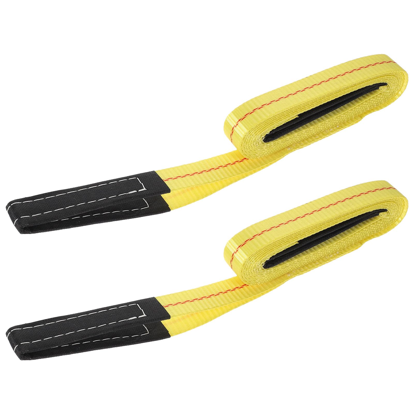 2 Stück Schwerlast Hebegurte aus Strapazierfähigem Polyester Flache Möbeltragegurte 2,5cm X Vielseitige Umzugs und Transportgurte mit Ösen
