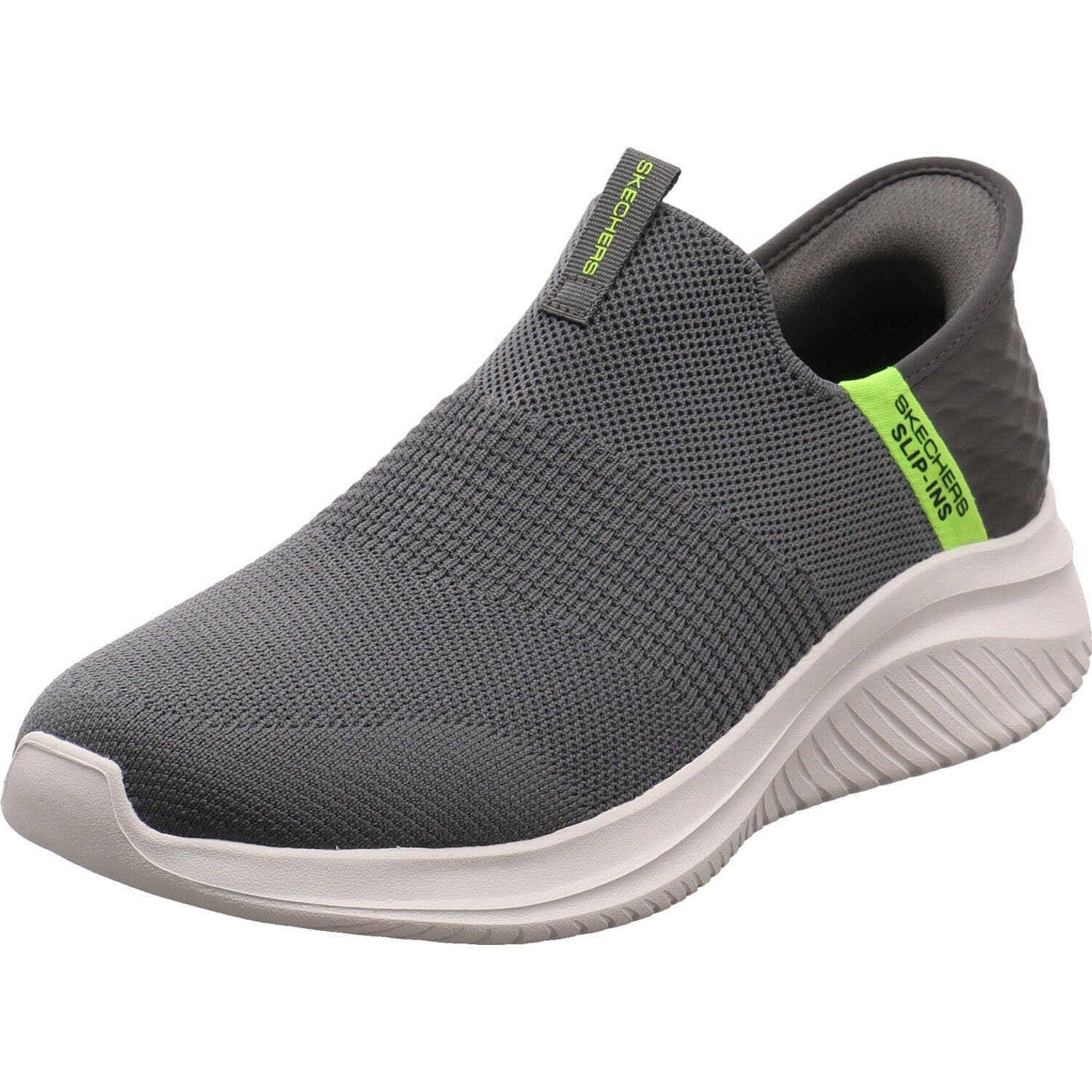 Skechers Men's Ultra Flex 3.0 Smooth Step Hands Free Slip-ins Loafer, Gray, 11 UK