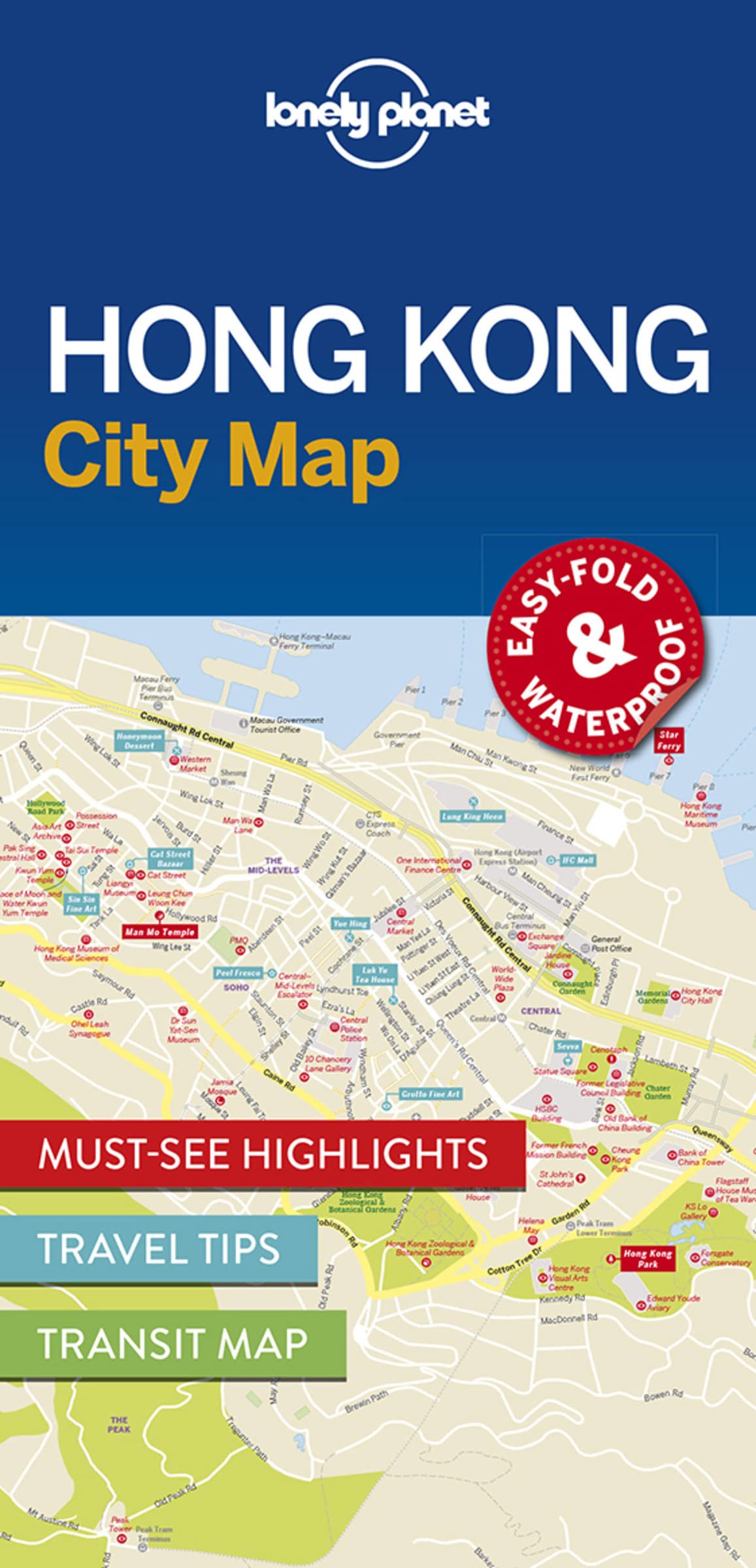 Lonely Planet Global Limited Lonely Planet Hong Kong City Map