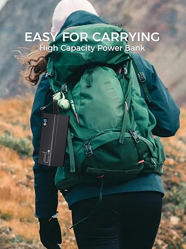 Miniatura 7 de Cargador portátil Power Bank, PD 30 W y QC 3.0, batería de carga rápida, 70000 mAh Powerbank 5 salidas 2 entradas compatibles con iPhone