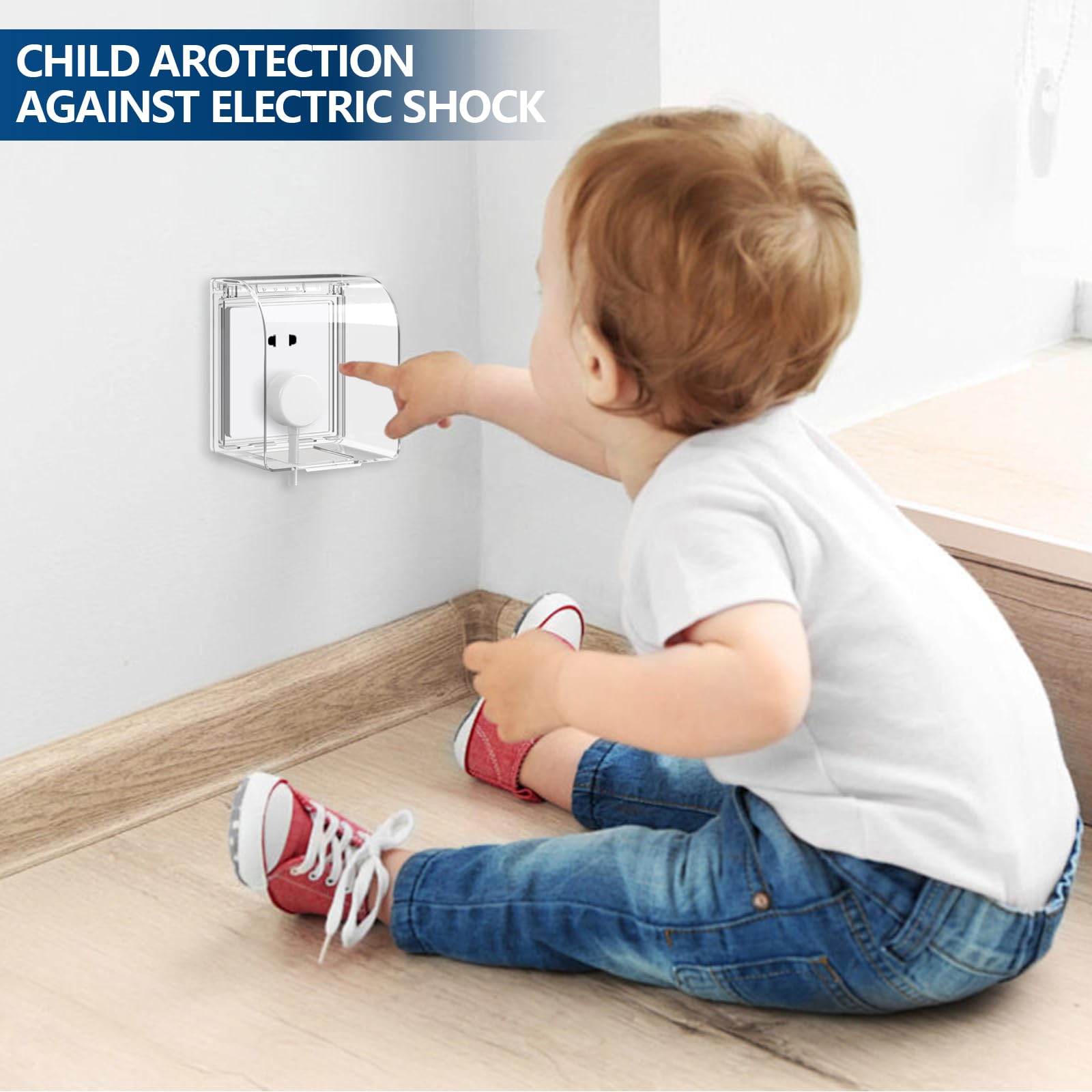 2x Steckdosen Regenschutz Transparent - Wasserdichte Abdeckung Für Außenbereich Typ 86