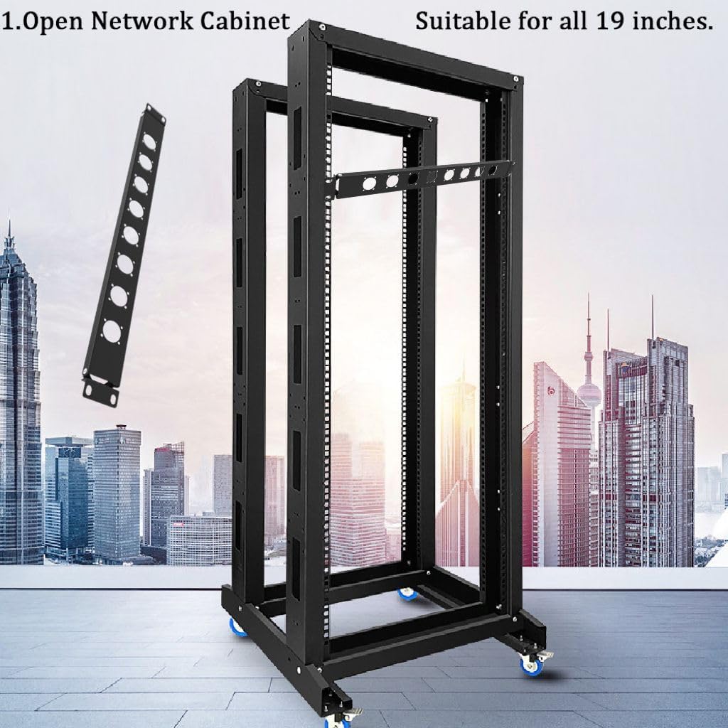 Harrisen 2PCS 1U8D XLR HDMI Audio Rack Mount Panel, 1U Punched Metal HDMI Rack Mount Connectors for 19 inches Audio Enclosure Server Computer Equipment Studio