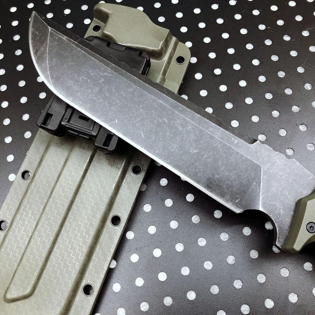 Generico TEERMA H6Z Forgiatura integrata fixed blade Coltello multiuso, Utilizzato principalmente per campeggio, caccia, pesca, esplorazione della giungla, escursionismo