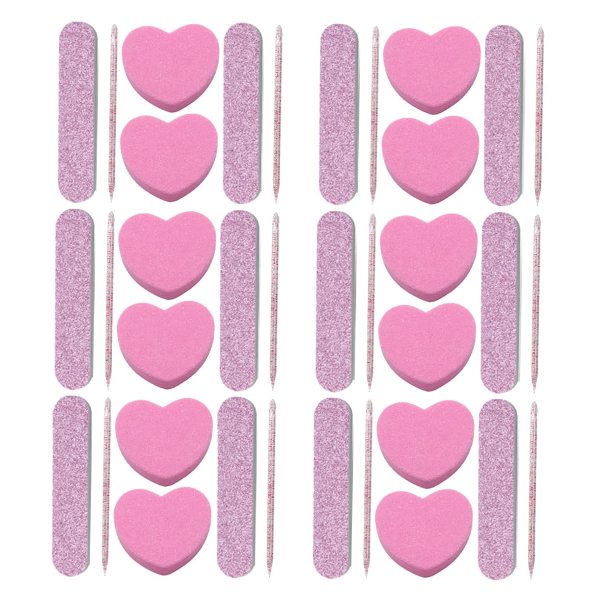 FOMIYES 100sätze Nail Art Tools Mit Nagelsticks Nagelfeilen Polierstreifen Und Buffer Blocks Für Maniküre Und Kreative Designs