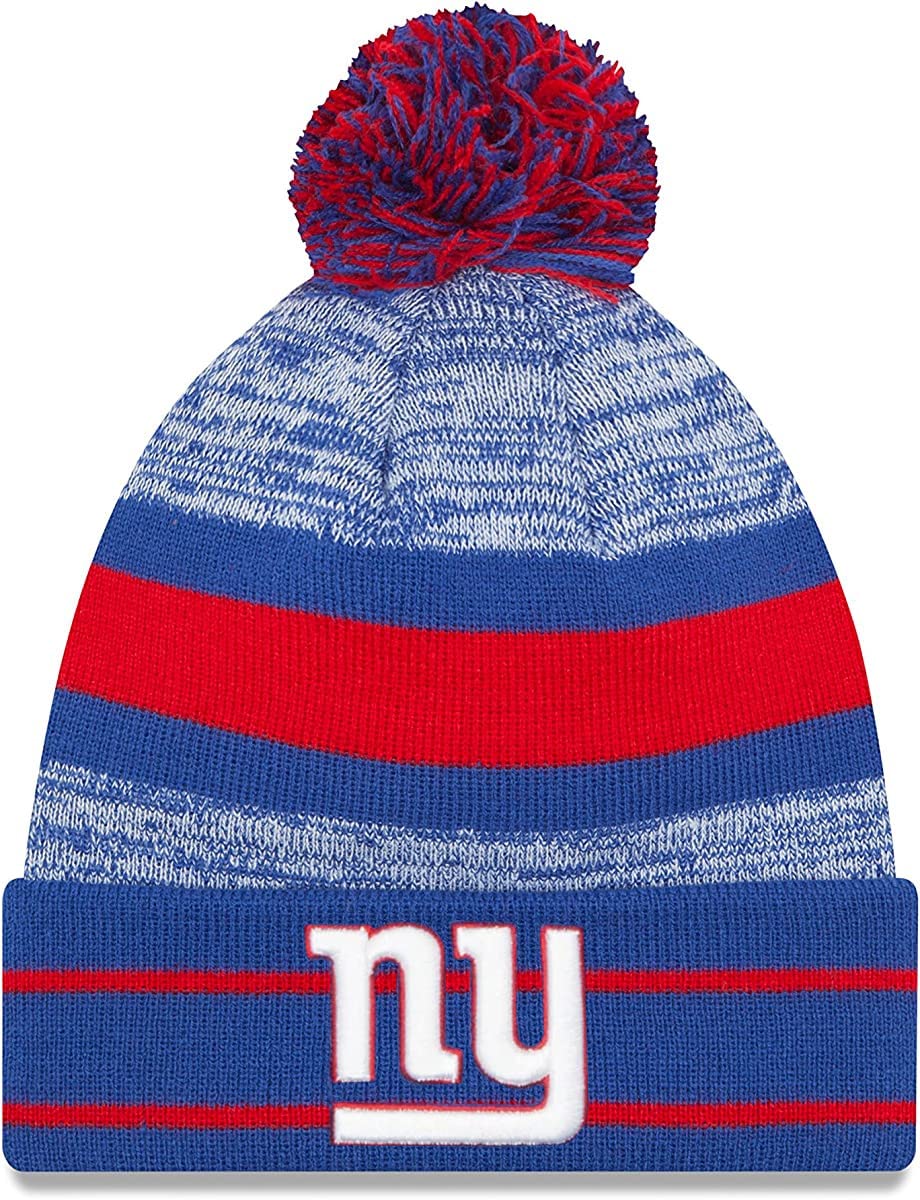 New EraUnisex-Adult NFL Official Sport Knit Classic Cuffed Knit Pom Beanie Hat