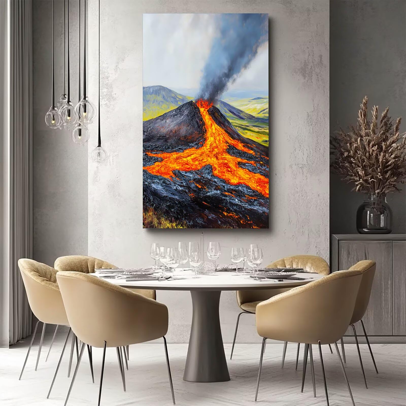 n*0様 Volcanic  n*0様 Volcanic Amazon.com: Volcano Paint by Numbers Kit for Adults