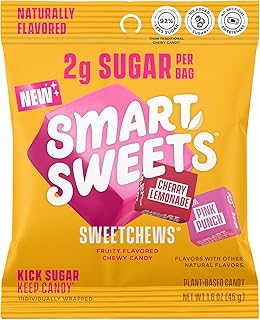 SmartSweets SweetChews, 1.6oz (Pack of 4), Candy With Low Sugar & Calorie, Healthy Snacks For Kids & Adults