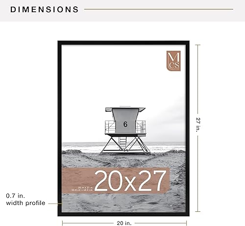 Vista 61 de MCS Gallery Foundation - Marco de póster, marco de fotos para arte de pared, negro, 16 x 20 pulgadas, individual