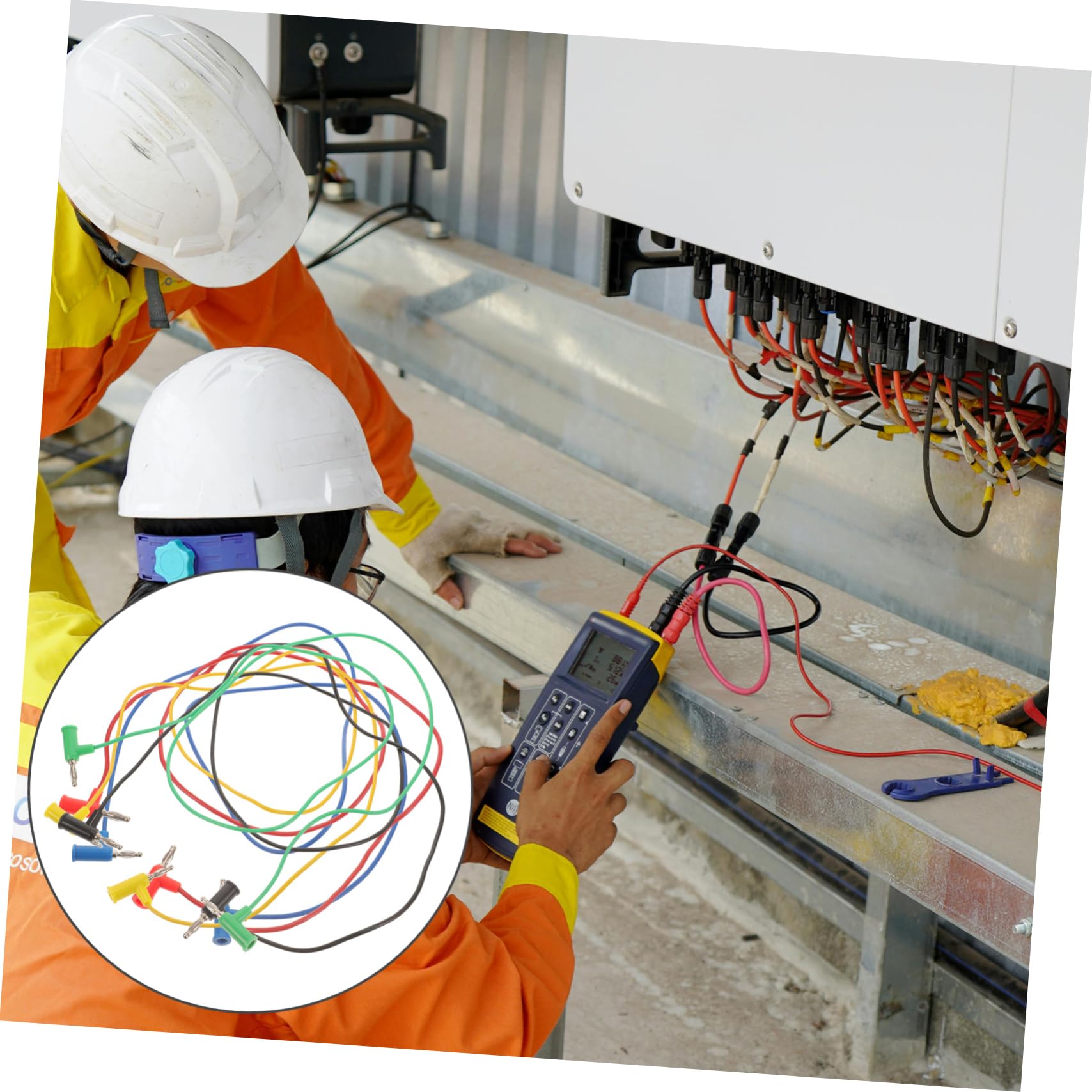 25piezas Cables De Prueba De Conector Tipo Banana Para Multímetro Conexiones Estables y Precisas Para Medidas Eléctricas y Electrónicas