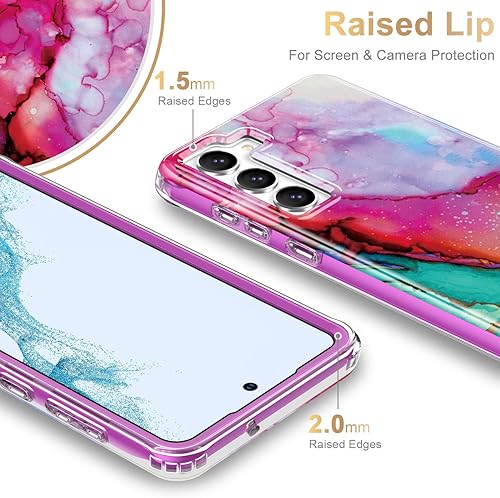 Miniatura 9 de Esdot Funda para Samsung Galaxy S23 grado militar prueba de caídas de 21 pies resistente con diseños de moda para mujeres y niñas funda protectora