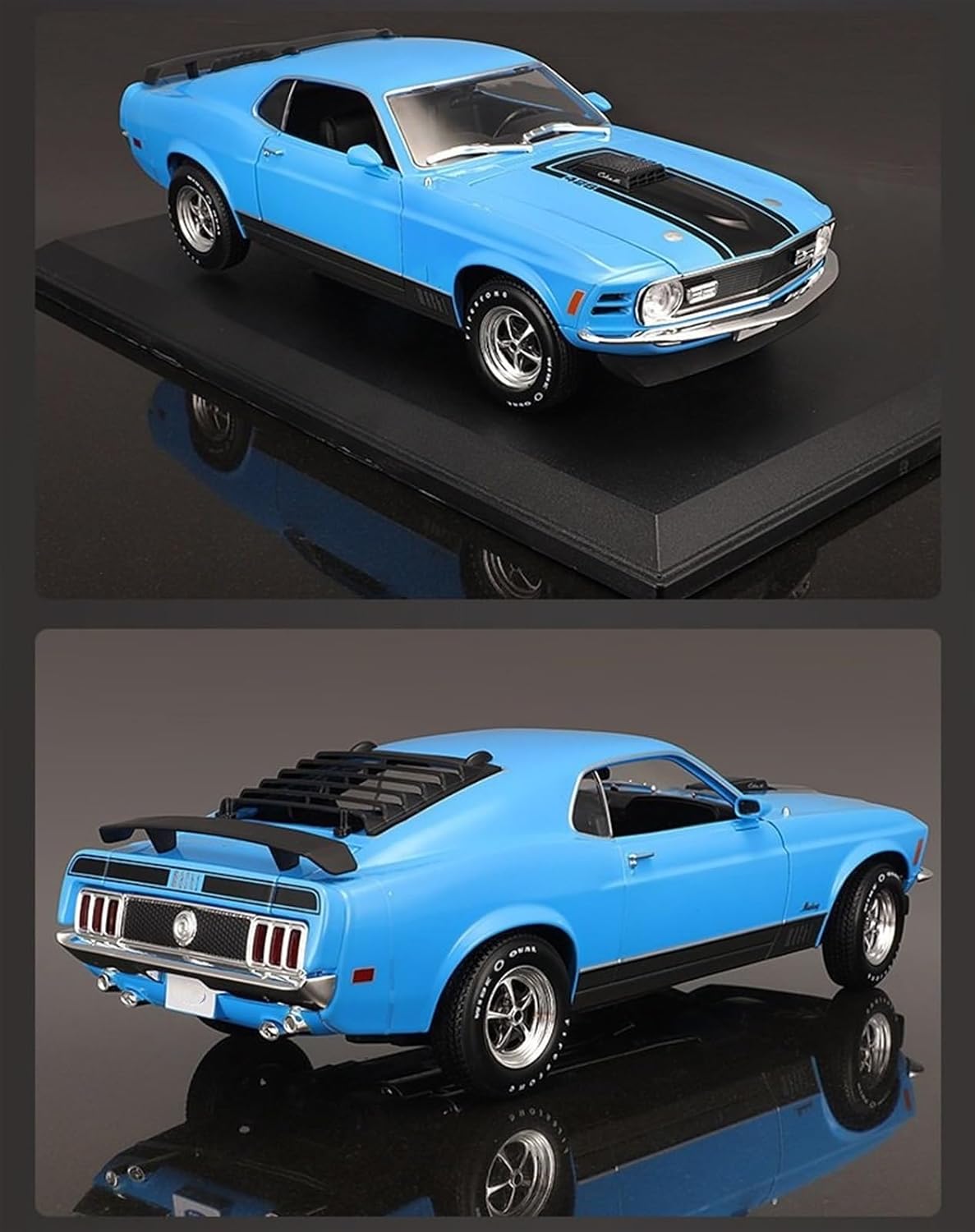 1:18 Alloy Classic car car Model(1970 Blue)