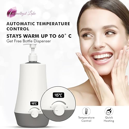 Miniatura 2 de Calentador de aceite de masaje para masaje profesional de salón de belleza, calentador de loción casera, calentador de aceite enchufable,