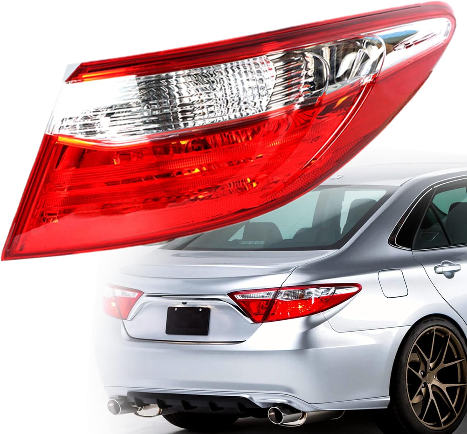 1-Pack RH Tail Light Assembly Replacement for 2015-2017 Camry Passenger Side 8155006640