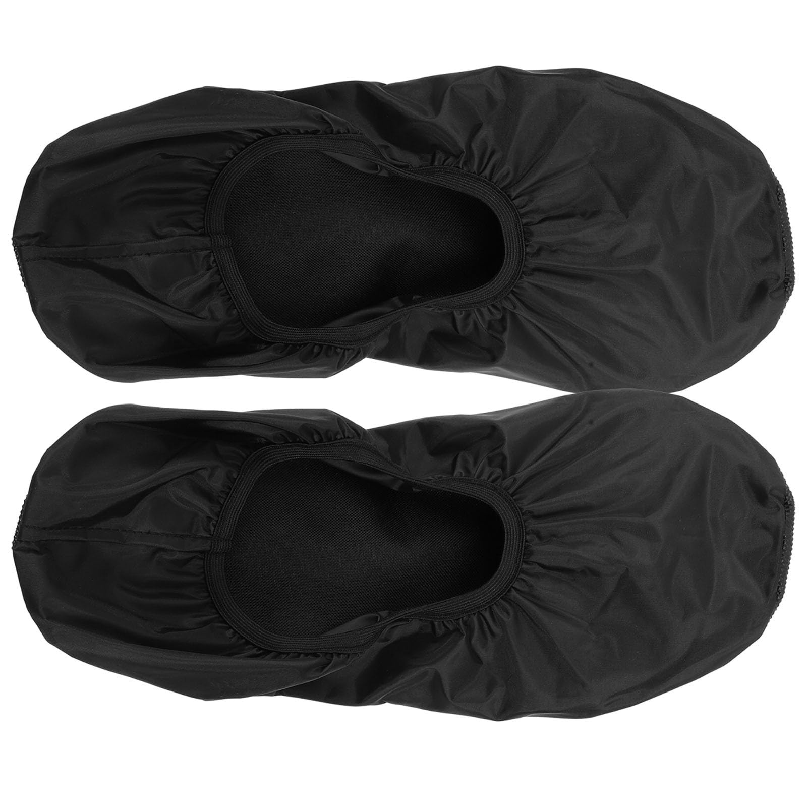 Toyvian Couvre-Chaussures de Bowling Noirs en Polyester, Protection Antidérapante et Étanche, 2 Pièces, Portable pour Sports de Bowling