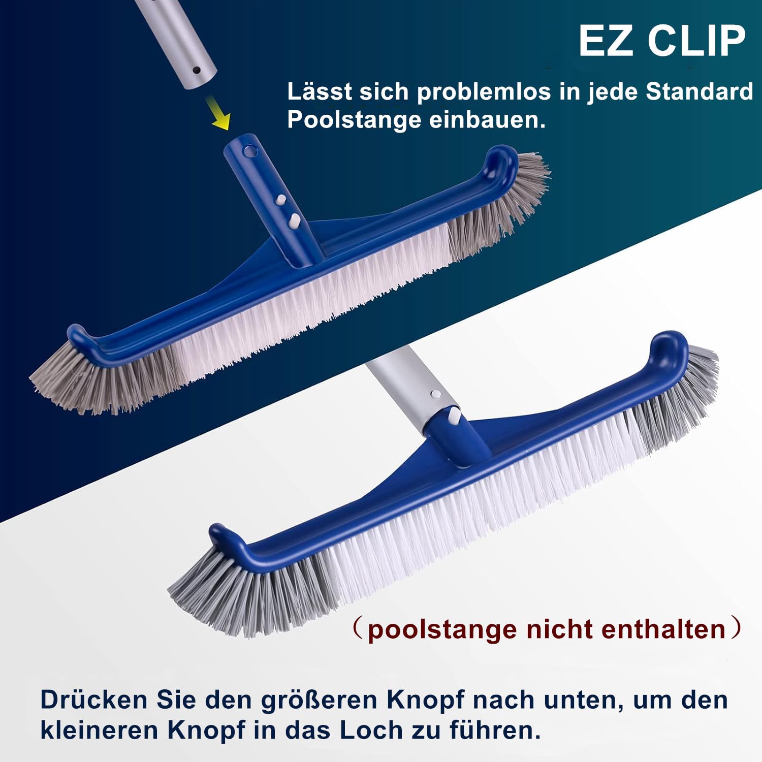 10in Plastic Swimming Pool Brush Cleaning Moss Dirt Pond Spa Hot Spring Tools Su