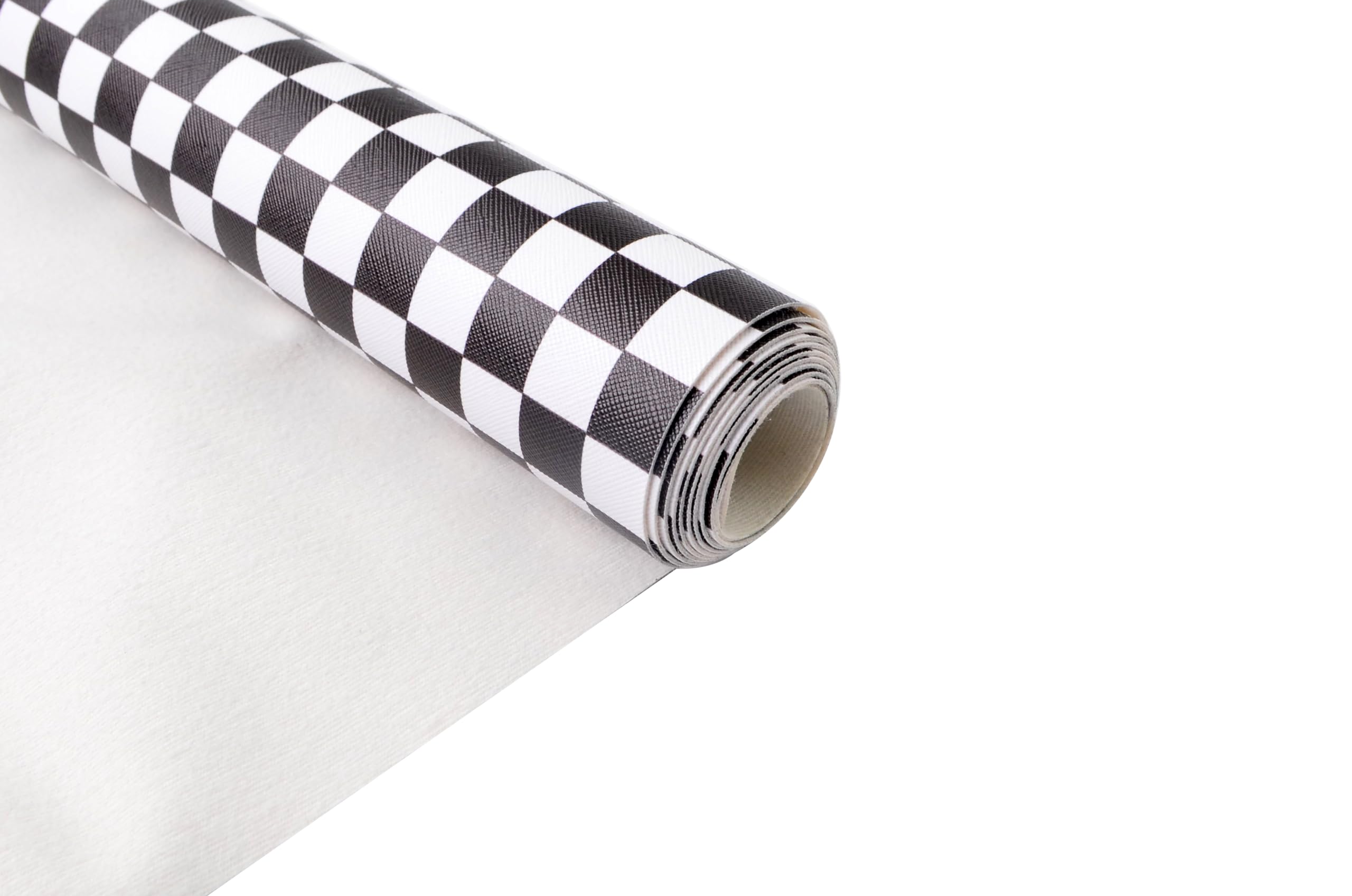 Wento Soft Faux Leather Rolls 15” x 54” Checker PU Leather Sheets Roll Very Suitable for Leather Crafts,Covers，Holster,Wallet