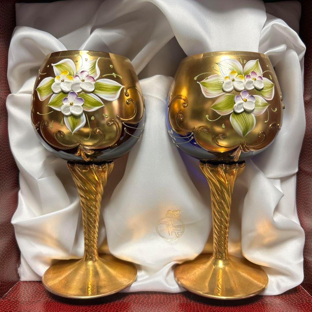 ラグーナ・ムラノ・ペアグラス ベネチアングラス ラグーナムラノグラス