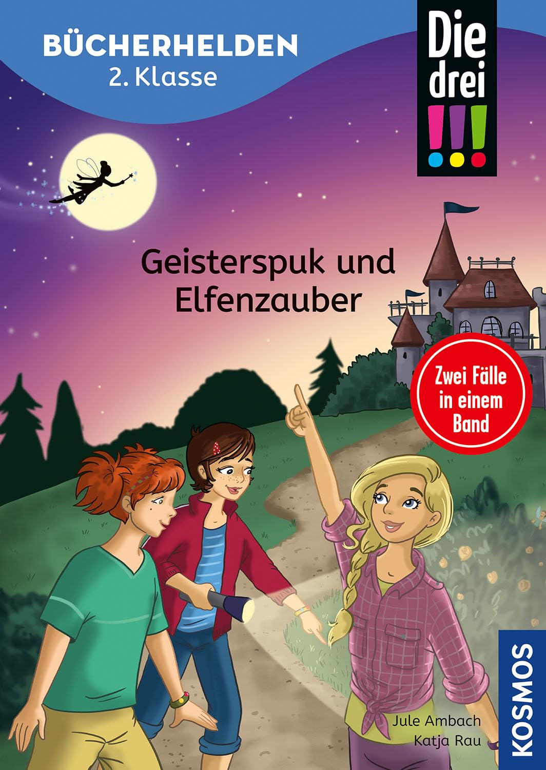 Die drei !!!, Bücherhelden 2. Klasse, Doppelband, Geisterspuk und Elfenzauber: Gut lesen können - spannende Detektivgeschichten im Doppelpack mit Kim, ... Marie - Kinderbuch für Erstleser ab 7 Jahren
