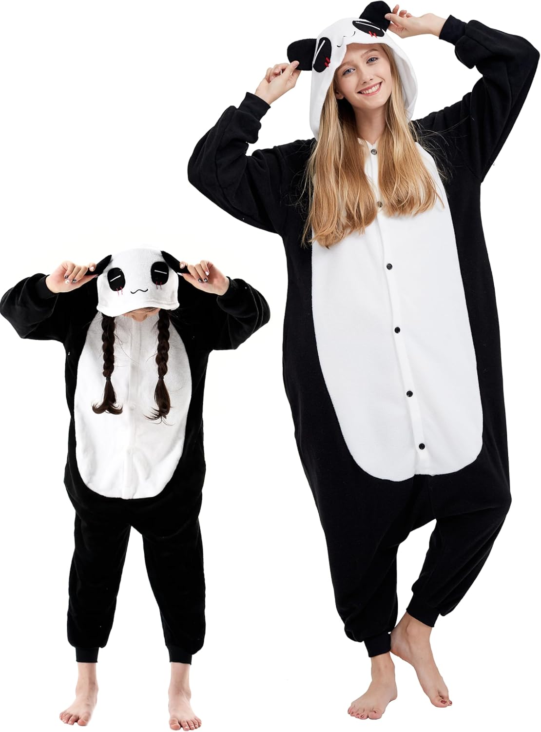 DarkCom Kids Animal Onesie,Cosplay Panda Onesie Halloween Costume Christmas Pajamas Sleepwear for Women and Men