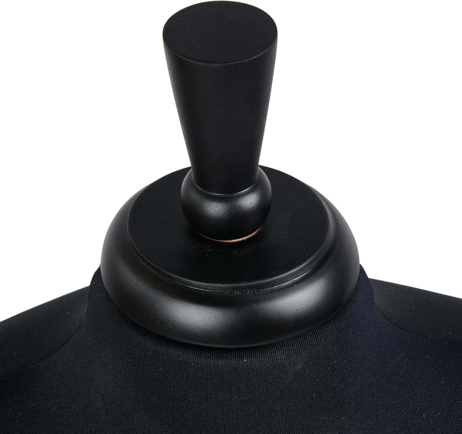 SSWBasics Male Black Jersey Shirt Dressmaker Form - Mannequin Torso for Sewing - Pinnable