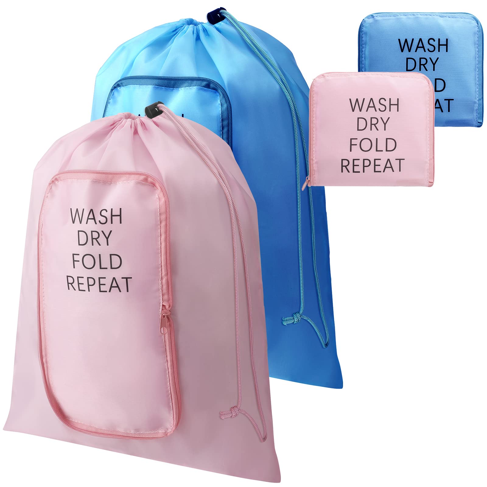 Bolsas de lavandería de viaje pack de 2 unidades organizadoras de ropa sucia con cordón
