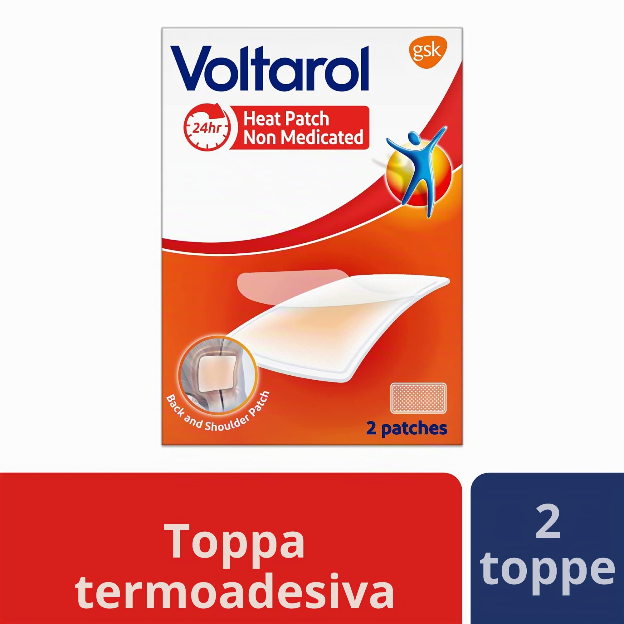 Voltarol sollievo dal dolore Heat patch non medicata , Confezione da 2