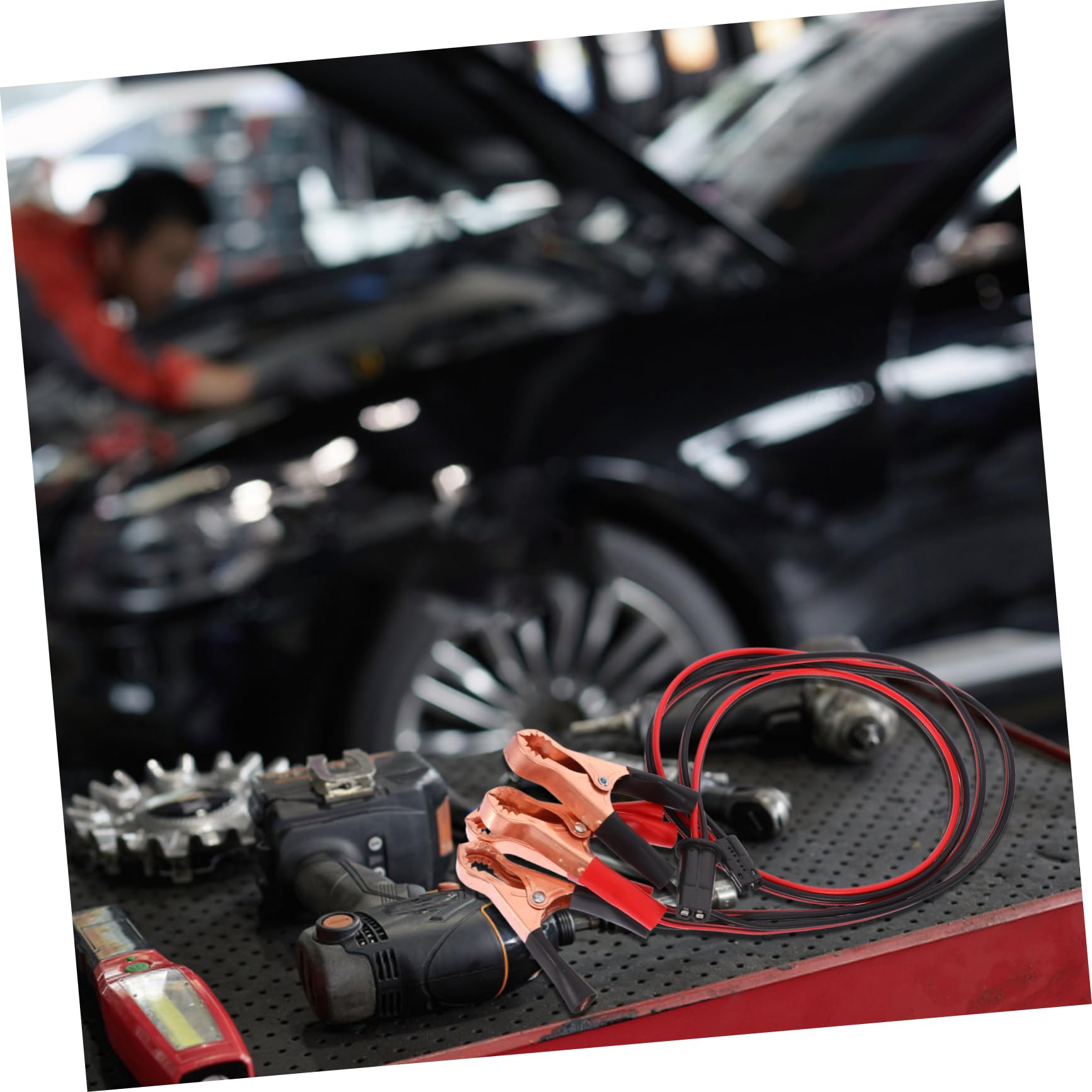 FUNOMOCYA 2Pcs Car Injector Manual Spray Nozzle Cleaner for Engine Care Includes Power Cords Efficient Injector Flush Cleaner Adapter Tools